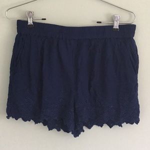 Zara Woman Blue Shorts NWOT